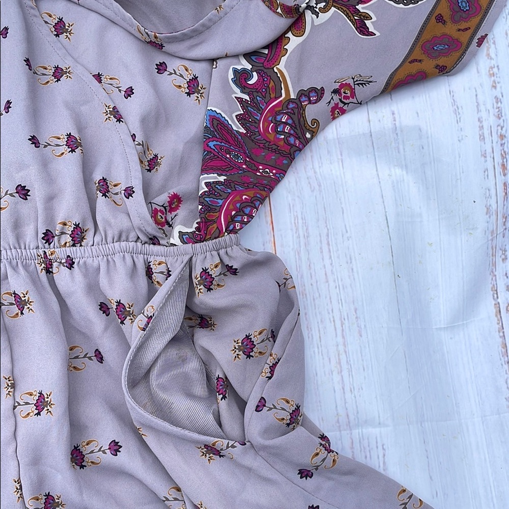 Astr Lavender and Pink Floral Top - Picture 4 of 7